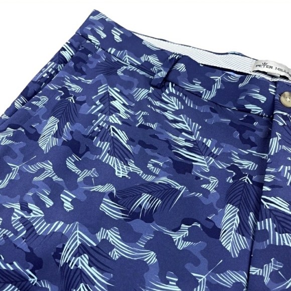 Peter Millar Crown Sport Performance Golf Shorts Mens Size 34 Navy $115 - Picture 6 of 9